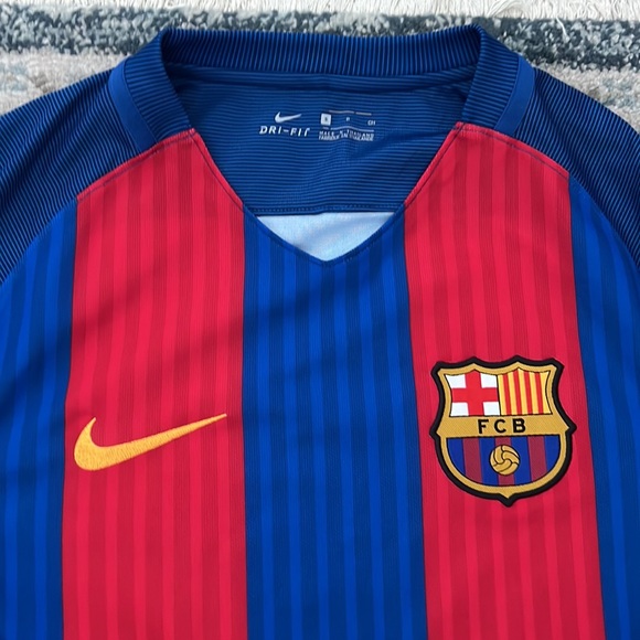 Mens FC Barcelona 2016 Authentic Dri-Fit Jersey | Size: Small, Color: Blue/Red - Picture 3 of 12